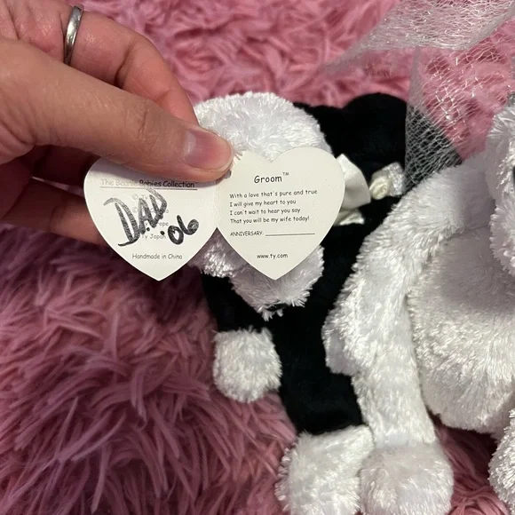 Gently used Bride and Groom Beanie Babies - Picture 7 of 9
